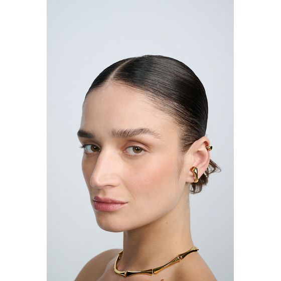 Piercing-liso-Op-Art-Ouro-Vintage