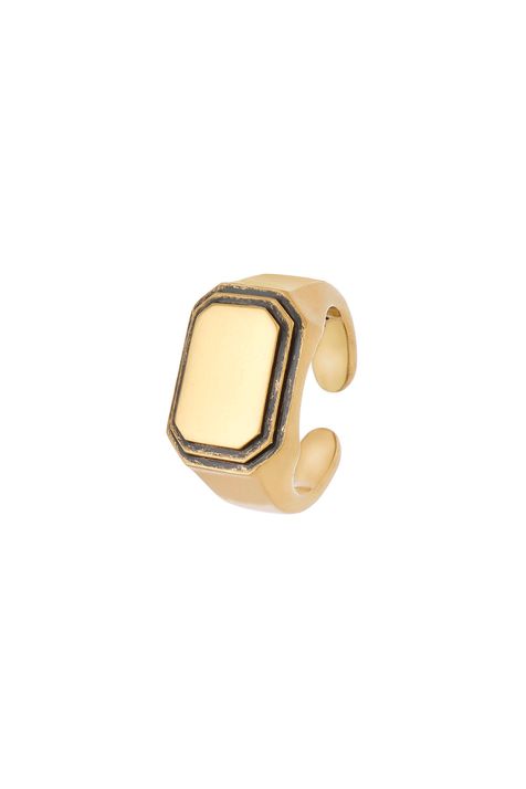 Anel Ponto Collab Renata Correa Ouro Vintage - P