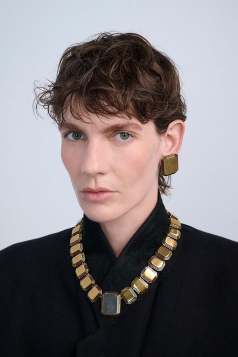 Colar Conceito Ponto Collab Renata Correa Ouro Vintage - TU