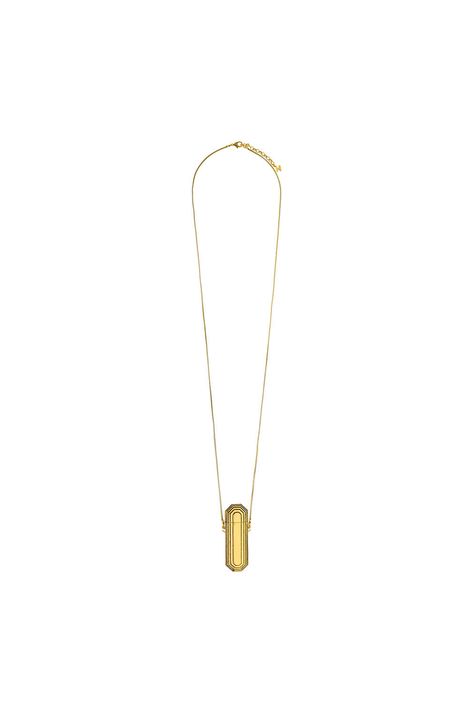 Colar Isqueiro Ponto Collab Renata Correa Ouro Vintage - TU