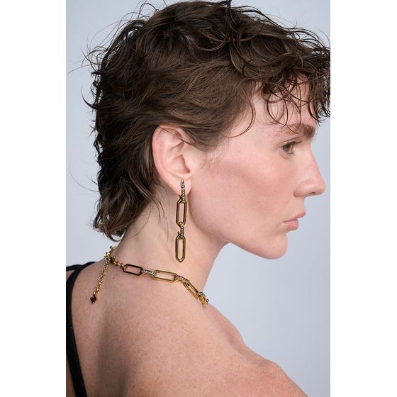 Brinco-Longo-Art-Deco-Ouro-Vintage