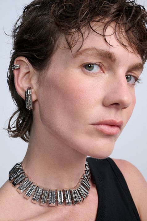 Piercing Art Déco Prata Boho - TU