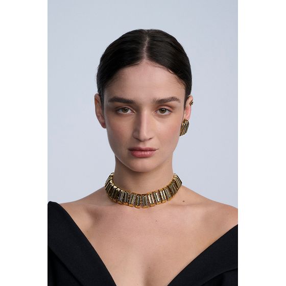 Choker-Strass-Art-Deco-Ouro-Vintage