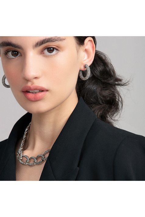 Colar Slim Strass Reencontro Ouro Vintage