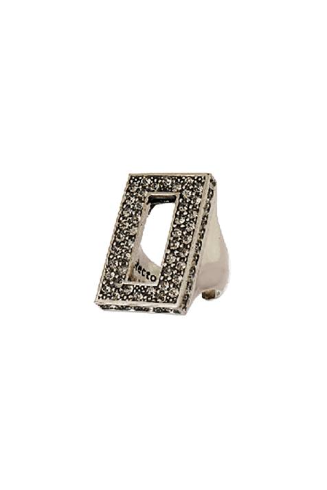 Anel Maxi Strass Elos Premium Classics Prata Boho GG