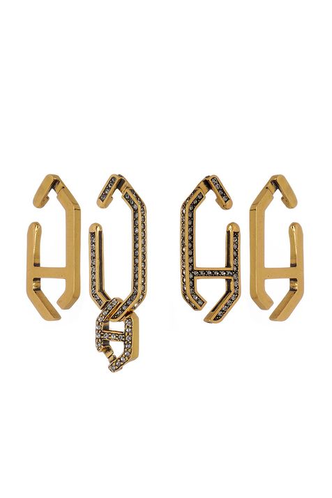 Kit de Brincos Cuff H Celebrate Ouro Vintage