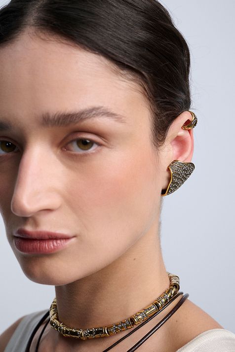 Piercing Animal Print Ouro Vintage - TU