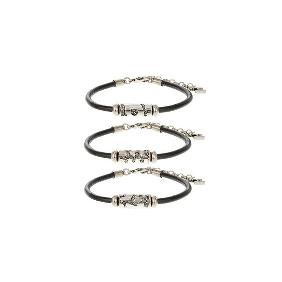 Kit-3-Pulseiras-Couro-Animal-Print-Prata-Boho40119034007TU