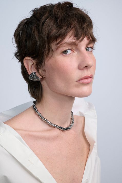Brinco Ear Cuff Conceito Animal Print Prata Boho - TU