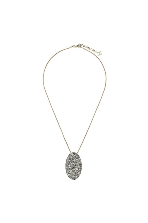 Colar Midi Animal Print Prata Boho - TU