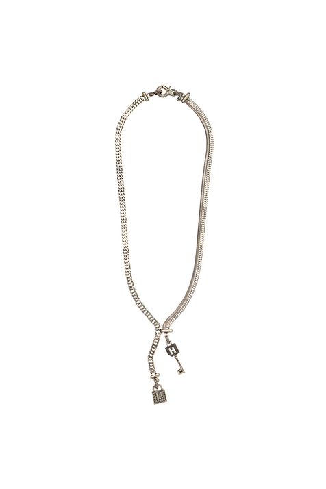 Colar Tie Cadeado Enchant Prata Boho