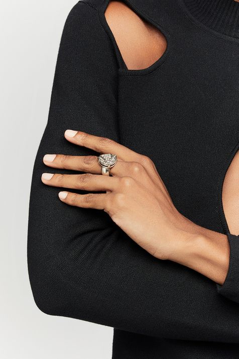 Anel Diamond Enchant Prata Boho
