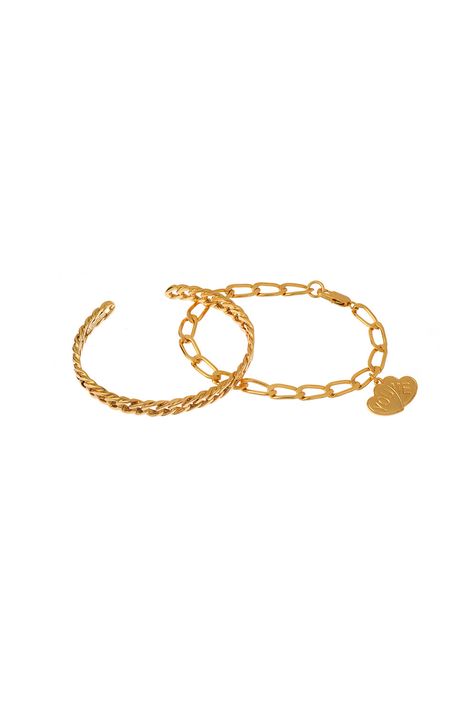 Kit Pulseira You And Me ALB#001 Ouro Antique Tu
