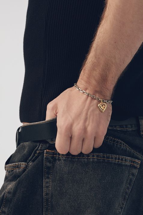 Pulseira Cupido ALB#001 Prata Boho Tu