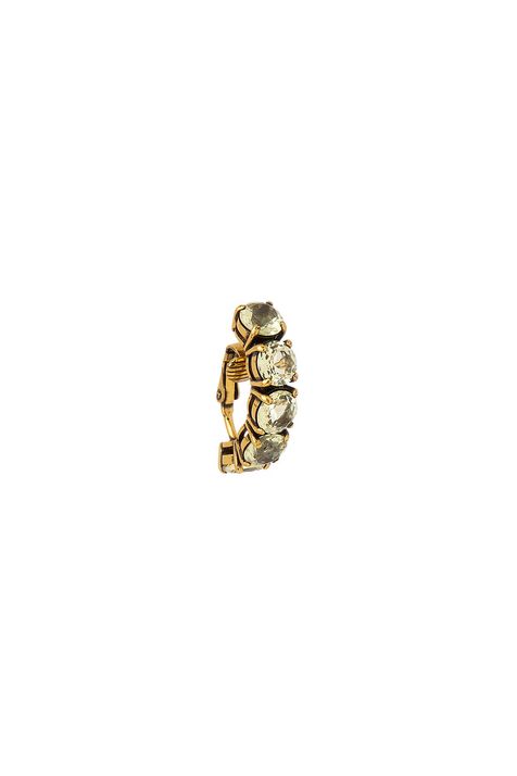Brinco Pressão Crystal Edition Ouro Vintage