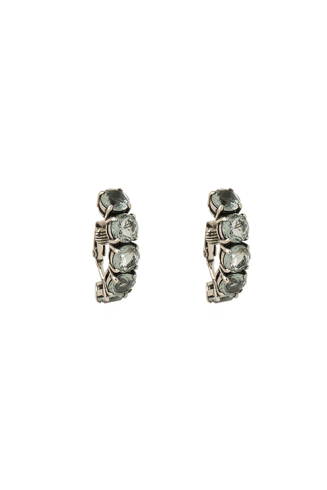 Brinco Pressão Crystal Edition Prata Boho