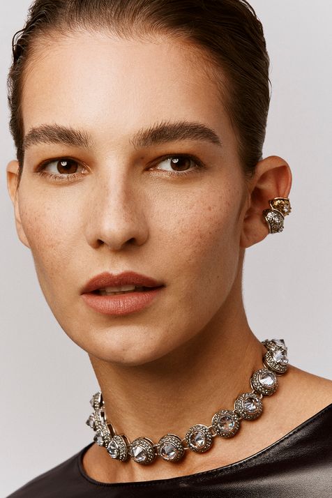 Piercing Com Textura Eterna Prata Boho Tu