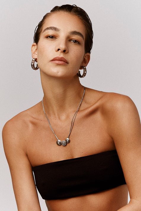 Colar Duplo/Escapulário Eterna Prata Boho Tu