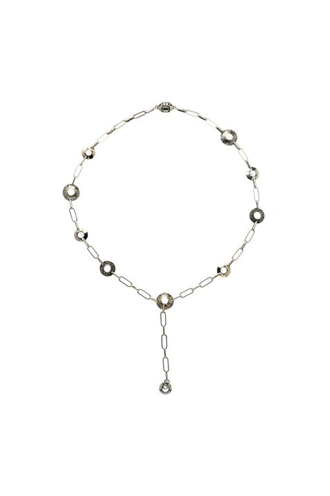 Colar Tie Discos Eterna Prata Boho Tu