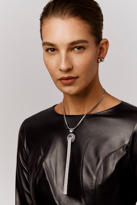 Colar Franja Eterna Prata Boho Tu