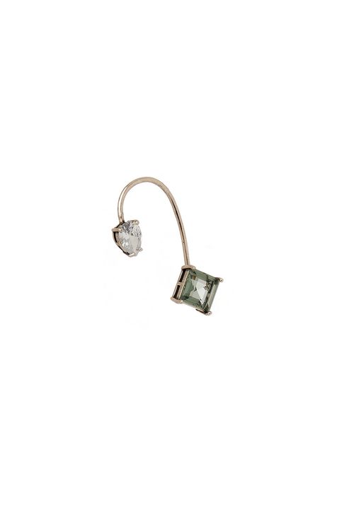 Piercing Cuff Lime Prata Boho