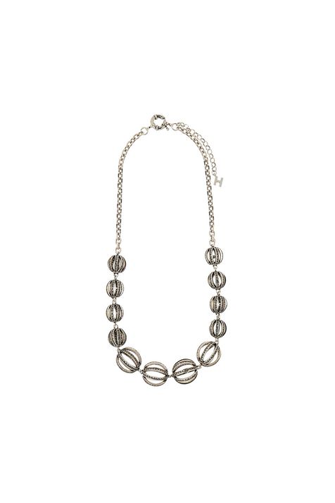 Colar Maxi Orbe Prata Boho