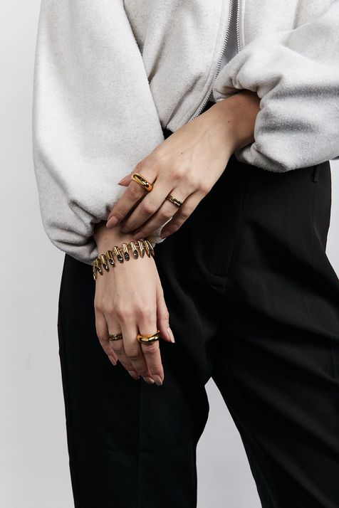 Pulseira Étnica Exclusive Ouro Vintage - TU
