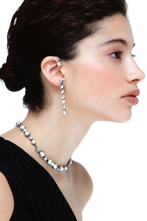 Kit Brinco Direito Ear Cuff Camélia II Prata Boho - TU