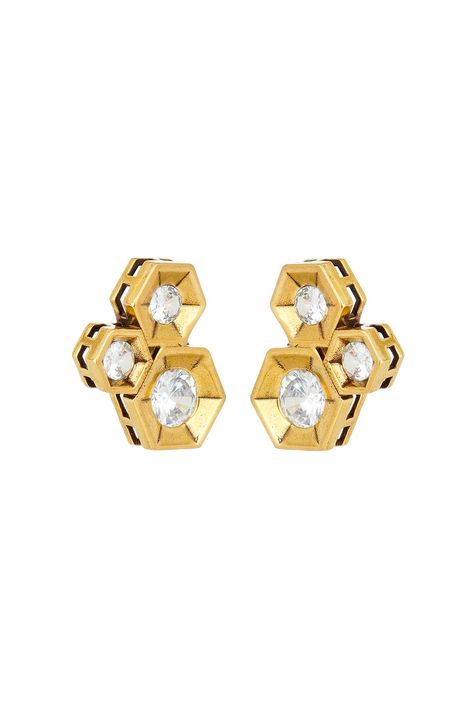 Brinco Stud Courchevel Ouro Vintage - TU