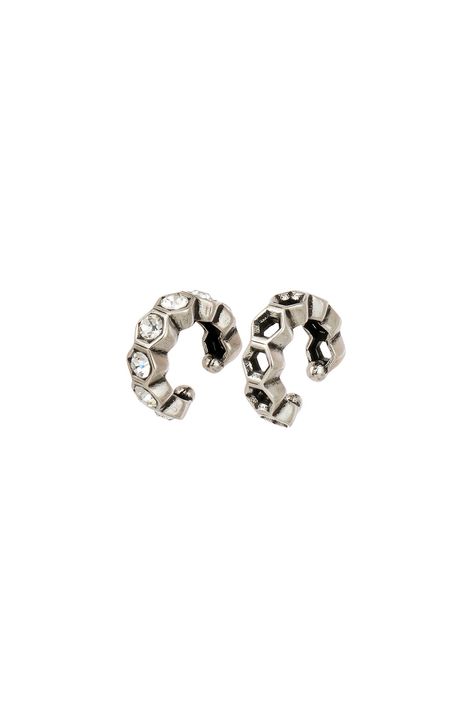 Kit 2 Brincos Piercing Courchevel Prata Boho - TU